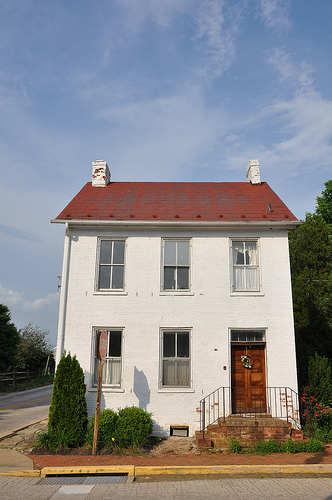 A house on Main Street in Burkittsville, MD.